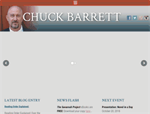 Tablet Screenshot of chuckbarrettbooks.com